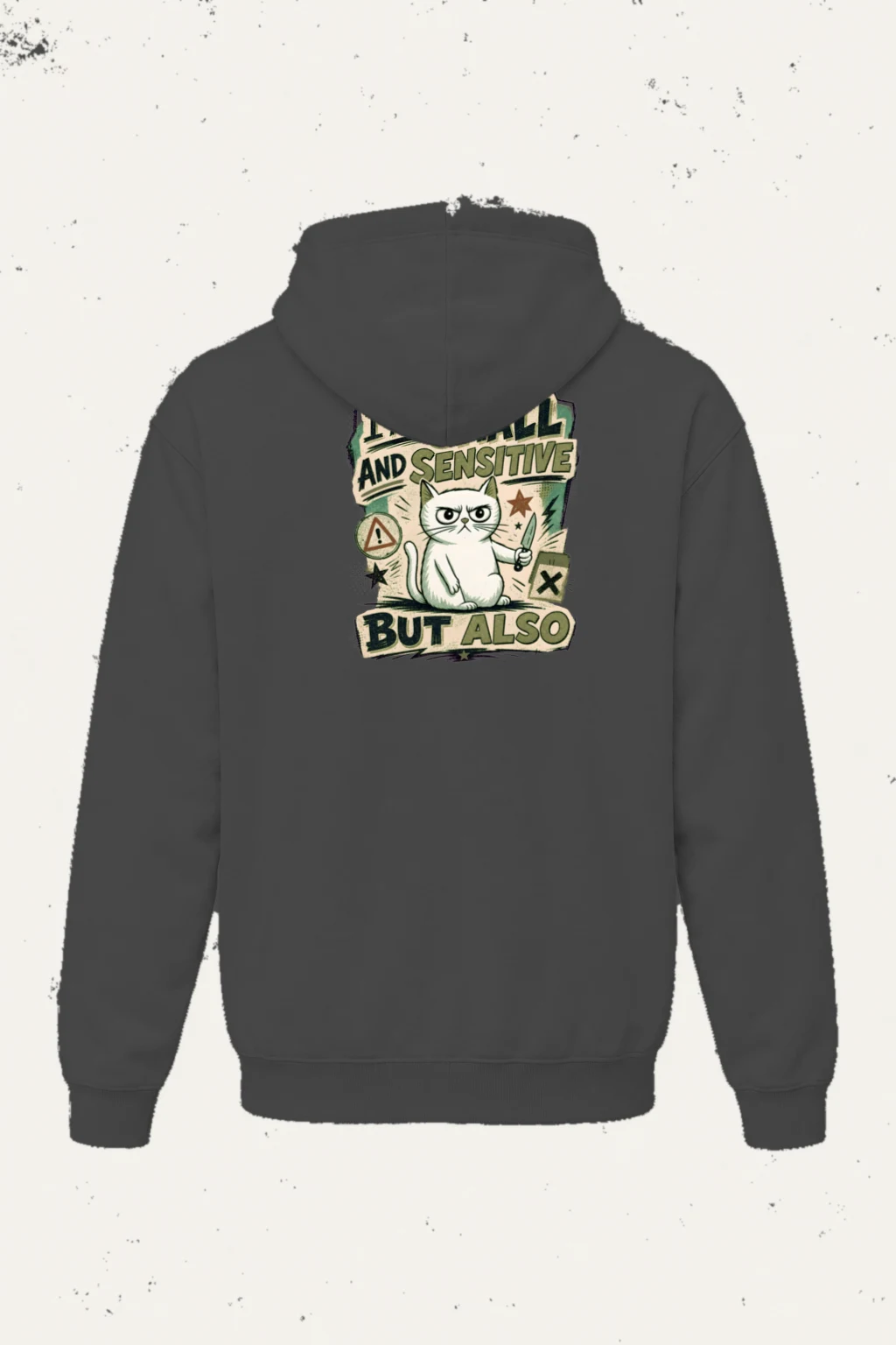 "Small And Sensitive" Heavy Blend Unisex Pullover Hoodie | Gildan 18500
