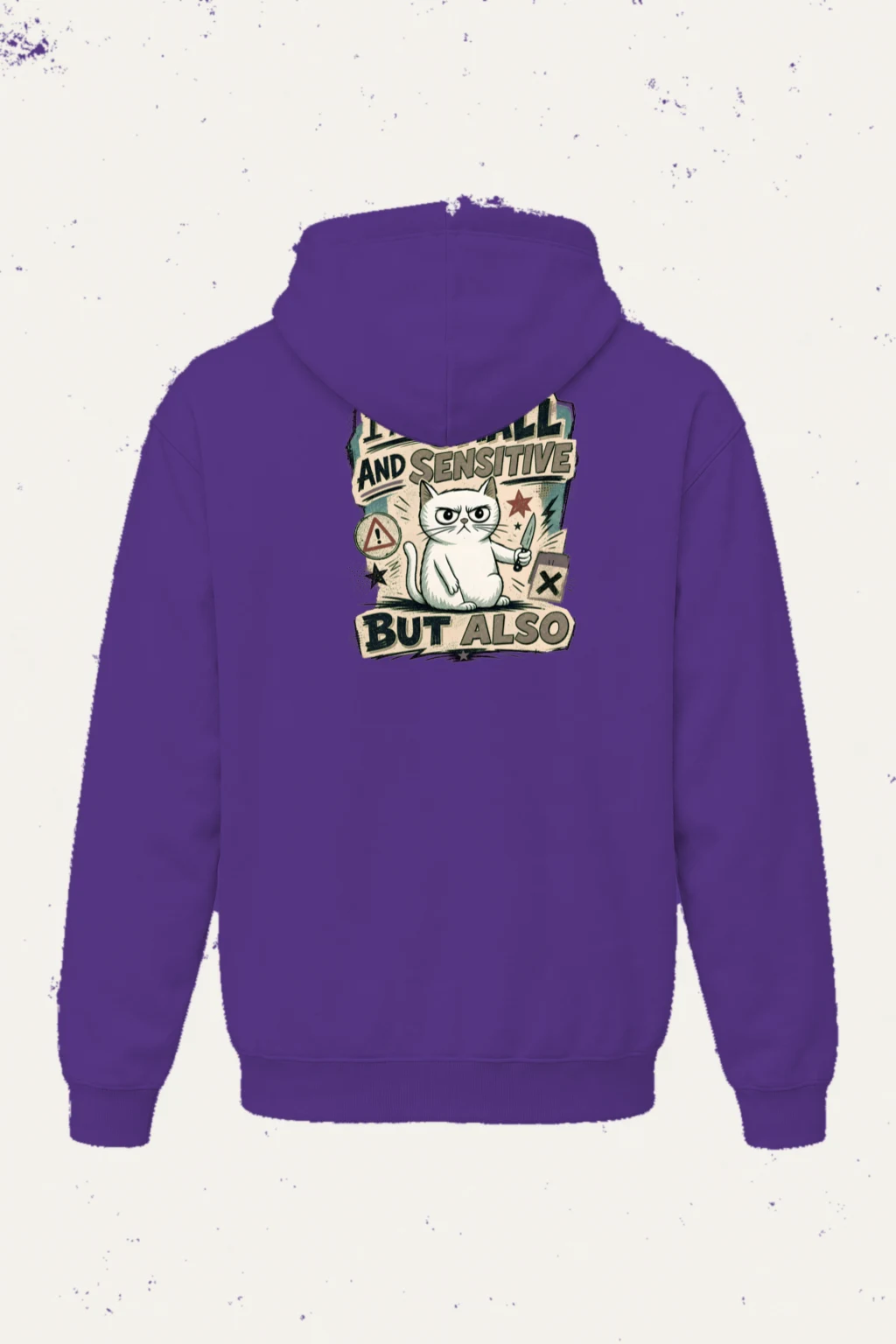 "Small And Sensitive" Heavy Blend Unisex Pullover Hoodie | Gildan 18500