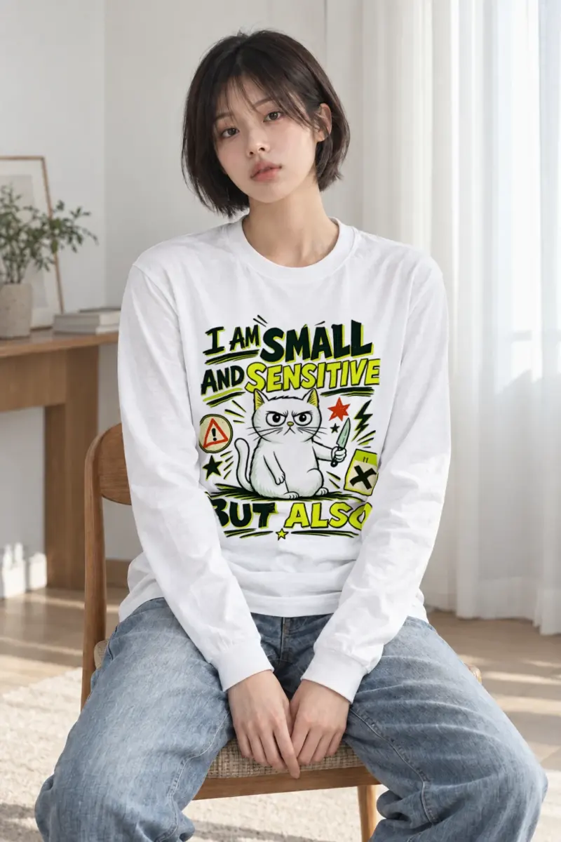 "Small And Sensitive" Unisex Longsleeve T-shirt