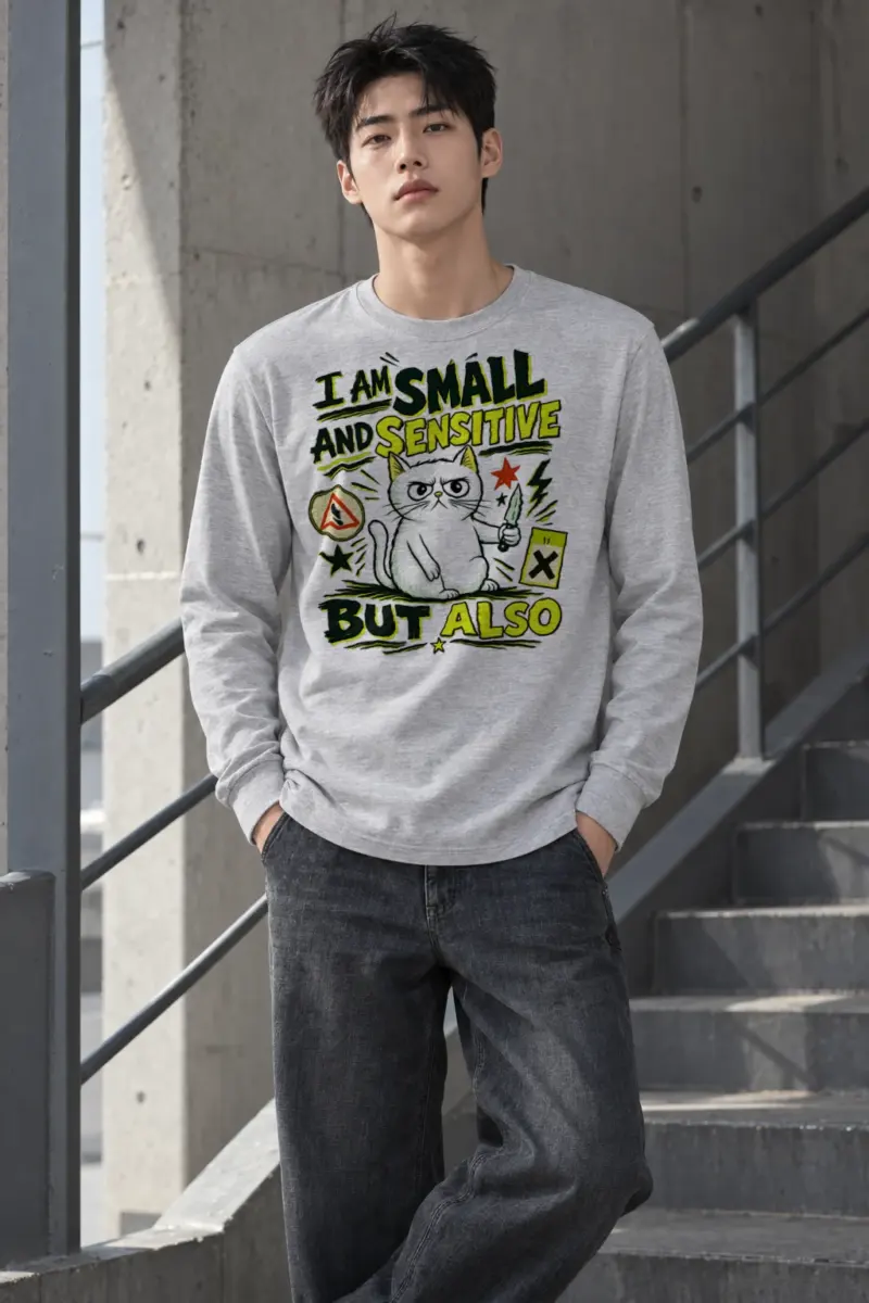 "Small And Sensitive" Unisex Longsleeve T-shirt