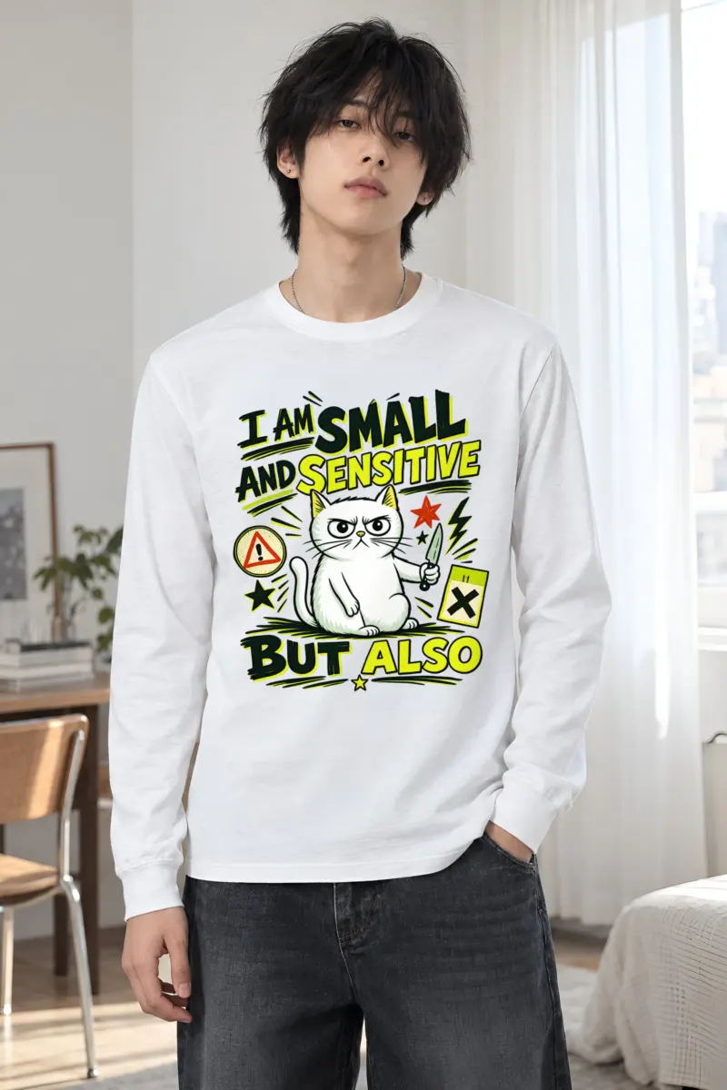 "Small And Sensitive" Unisex Longsleeve T-shirt