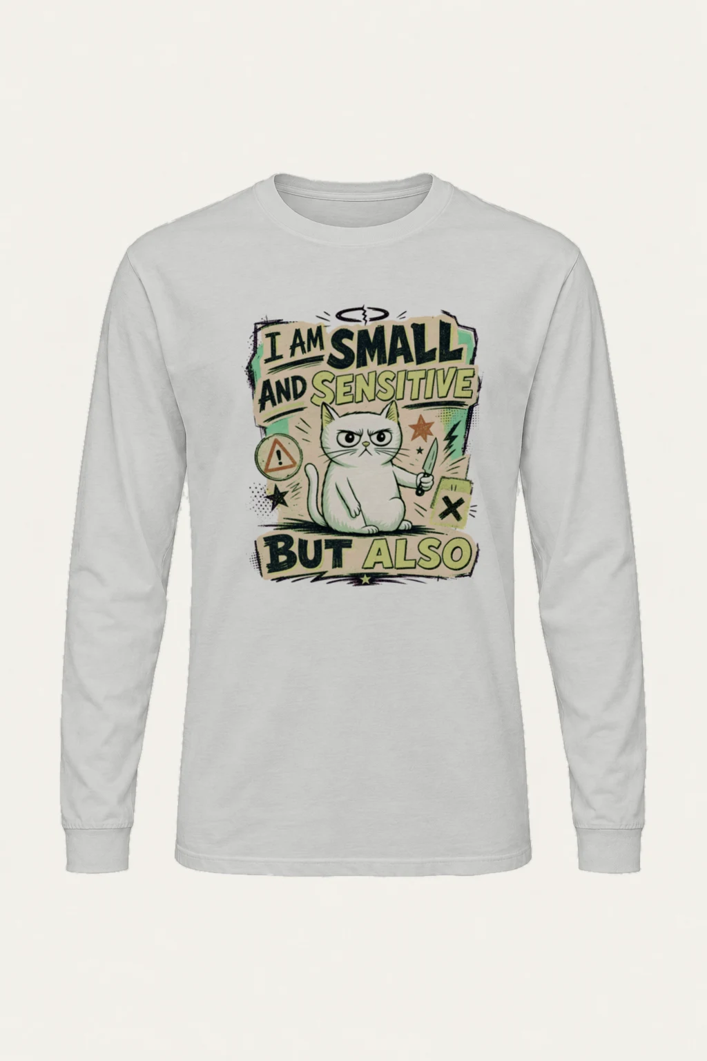 "Small And Sensitive" Unisex Longsleeve T-shirt | Gildan 2400