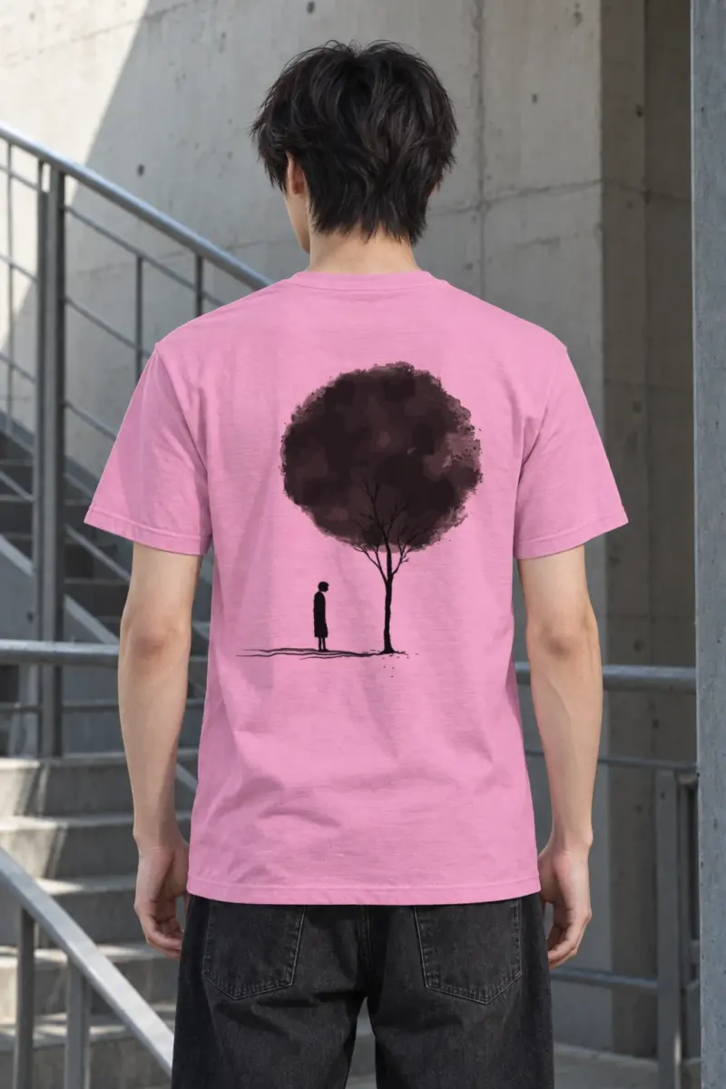 "Small Beneath The Tree" Heavyweight Unisex Crewneck T-shirt | Gildan 5000
