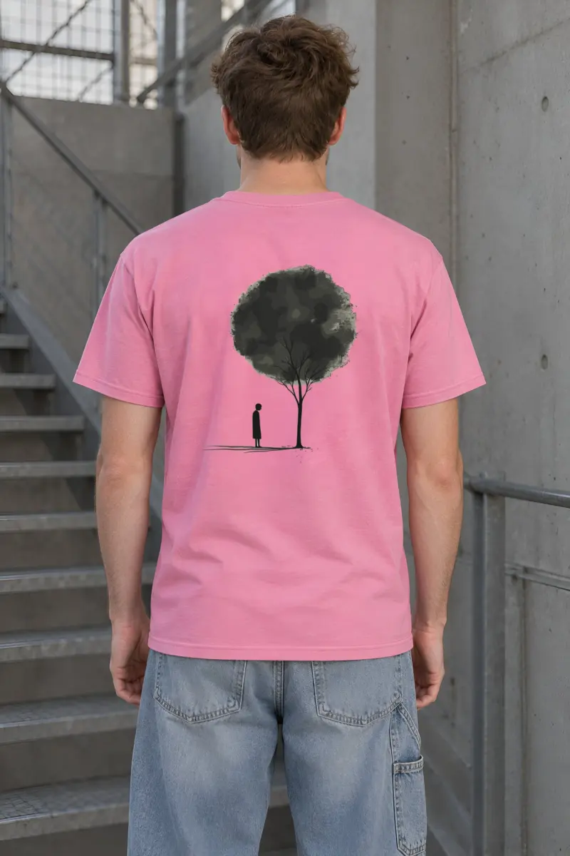 "Small Beneath The Tree" Heavyweight Unisex Crewneck T-shirt