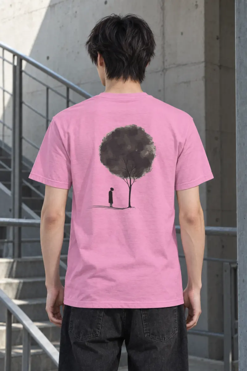 "Small Beneath The Tree" Heavyweight Unisex Crewneck T-shirt