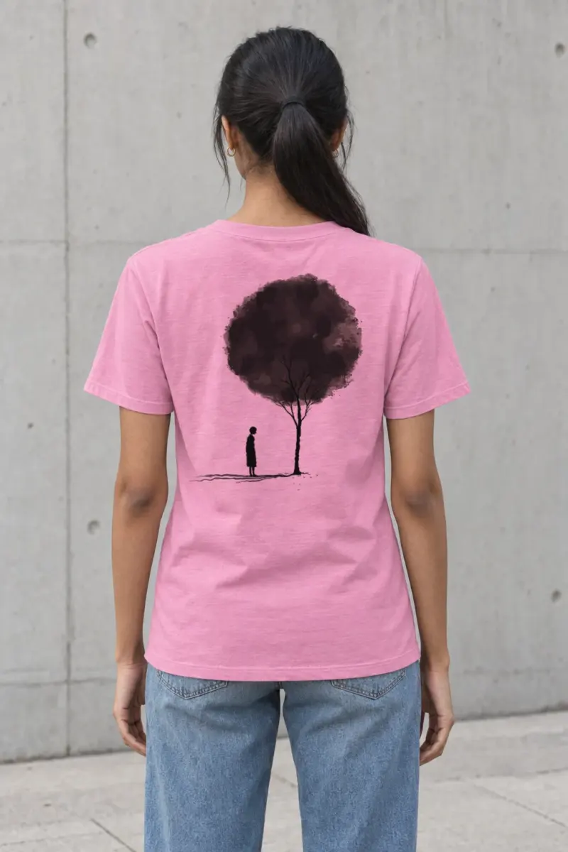 "Small Beneath The Tree" Heavyweight Unisex Crewneck T-shirt | Gildan 5000