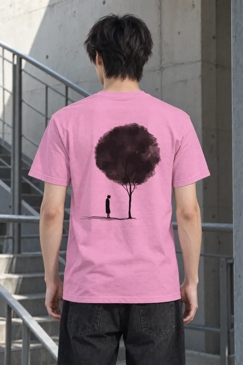 "Small Beneath The Tree" Heavyweight Unisex Crewneck T-shirt