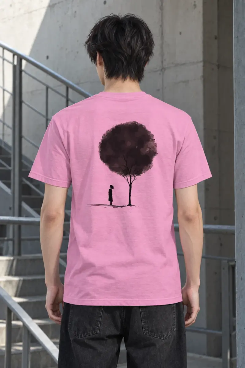 "Small Beneath The Tree" Heavyweight Unisex Crewneck T-shirt