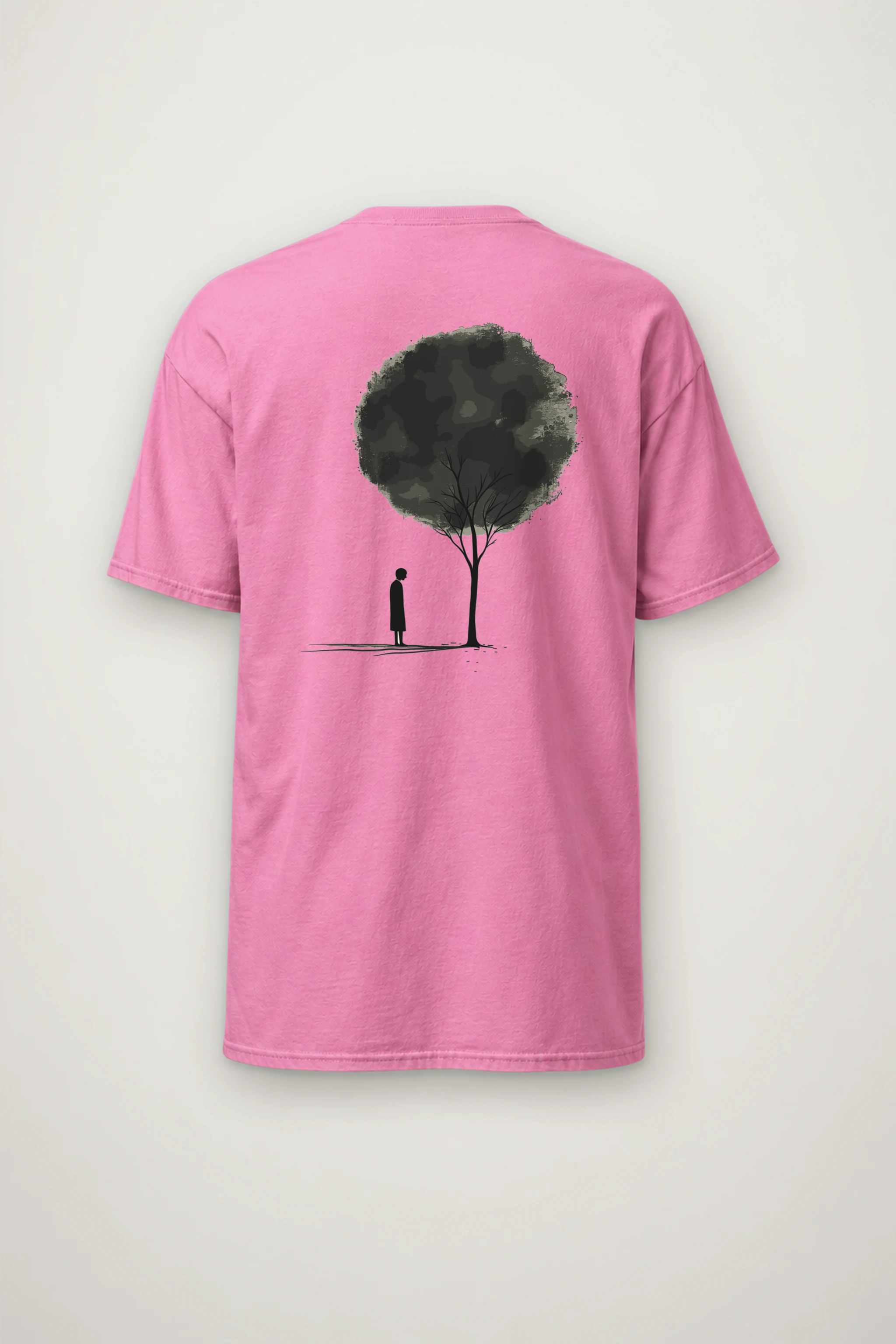 "Small Beneath The Tree" Heavyweight Unisex Crewneck T-shirt