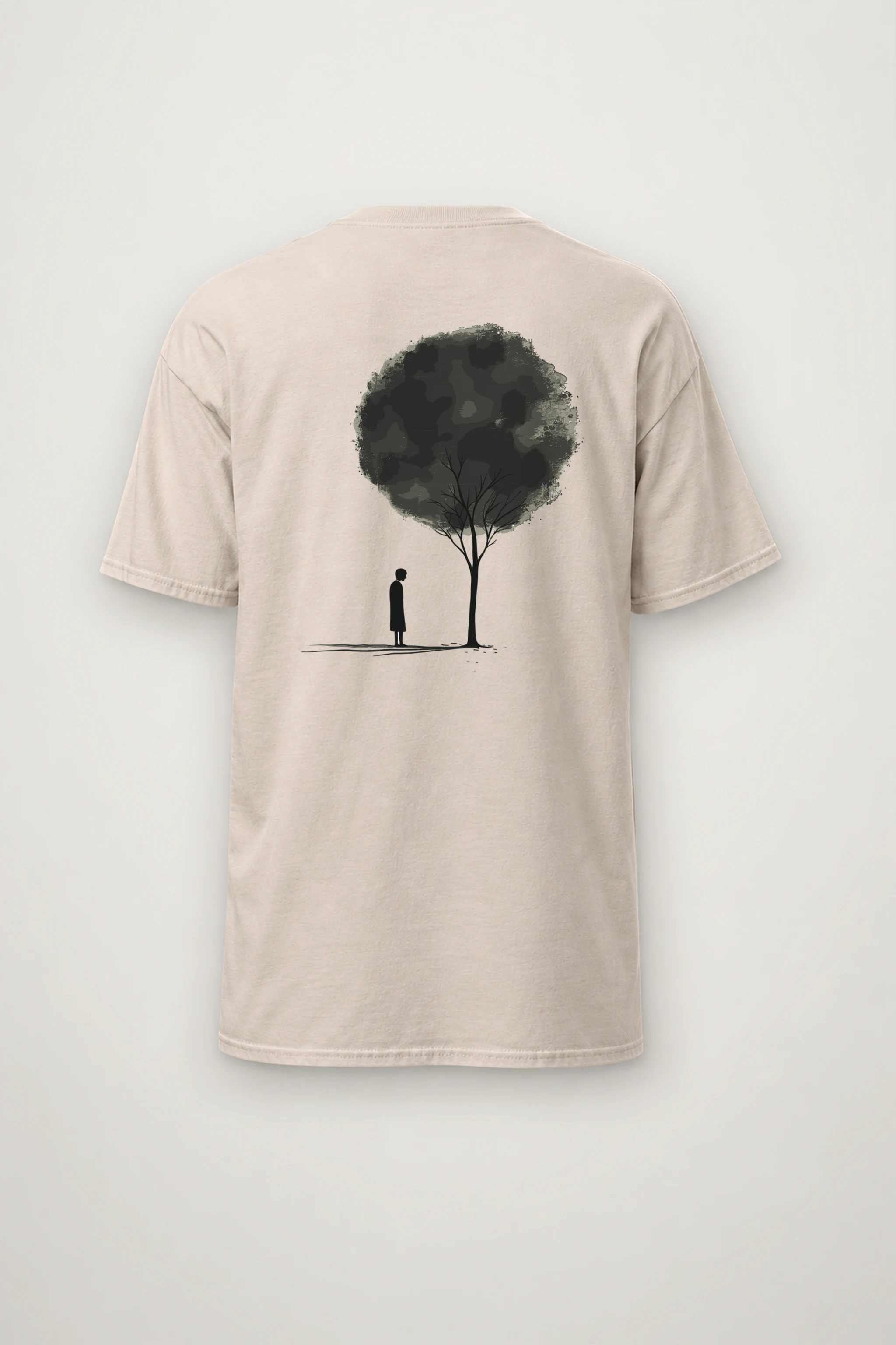 "Small Beneath The Tree" Heavyweight Unisex Crewneck T-shirt