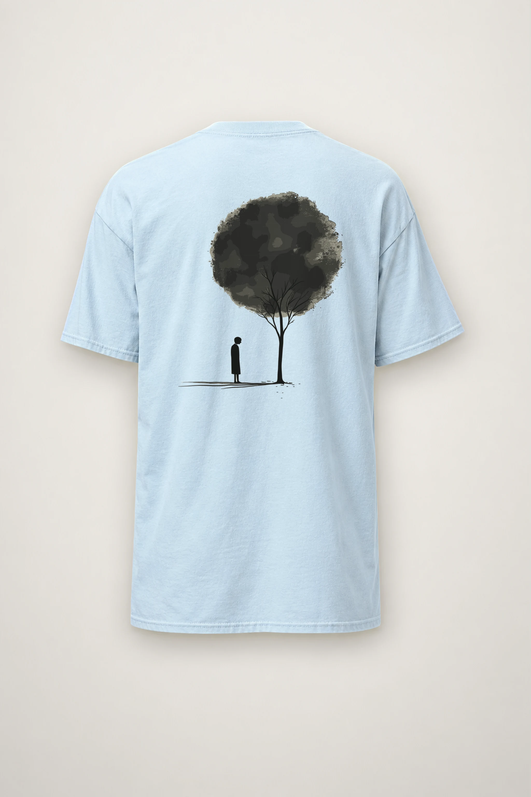 "Small Beneath The Tree" Heavyweight Unisex Crewneck T-shirt