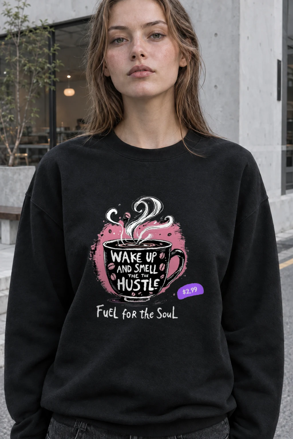 "Smell The Hustle" Heavy Blend Unisex Crewneck Sweatshirt | Gildan 18000