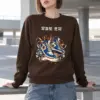 "Smiley Patch High-Tops" Heavy Blend Unisex Crewneck Sweatshirt