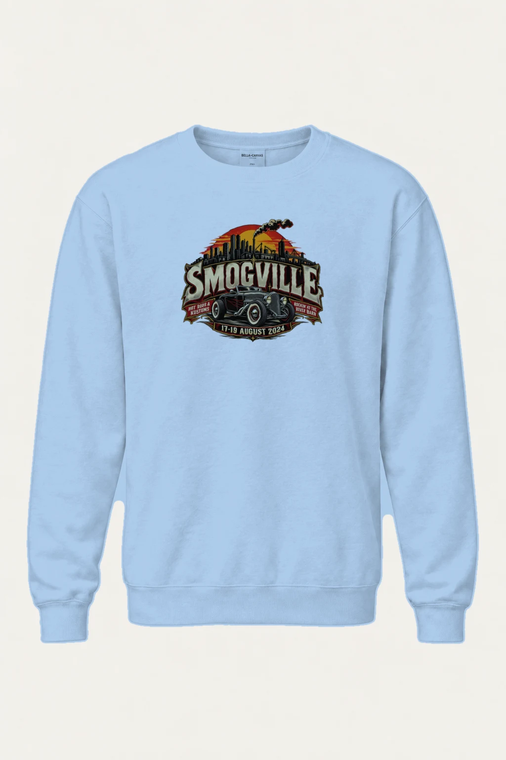 "Smogville Hot Rods" Heavy Blend Unisex Crewneck Sweatshirt | Gildan 18000