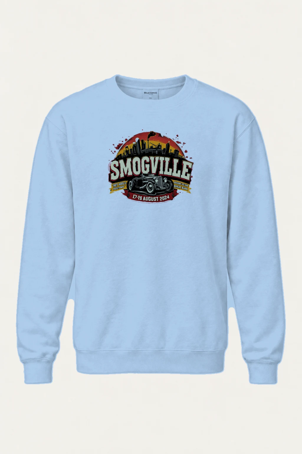 "Smogville Hot Rods" Heavy Blend Unisex Crewneck Sweatshirt | Gildan 18000