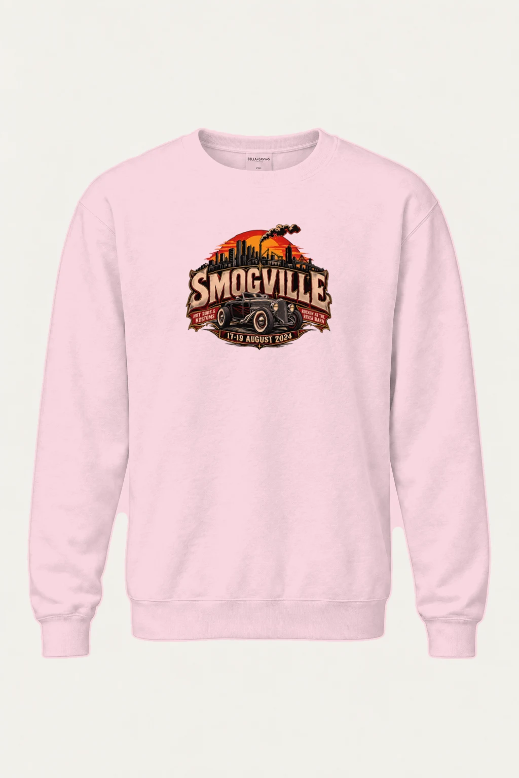 "Smogville Hot Rods" Heavy Blend Unisex Crewneck Sweatshirt | Gildan 18000
