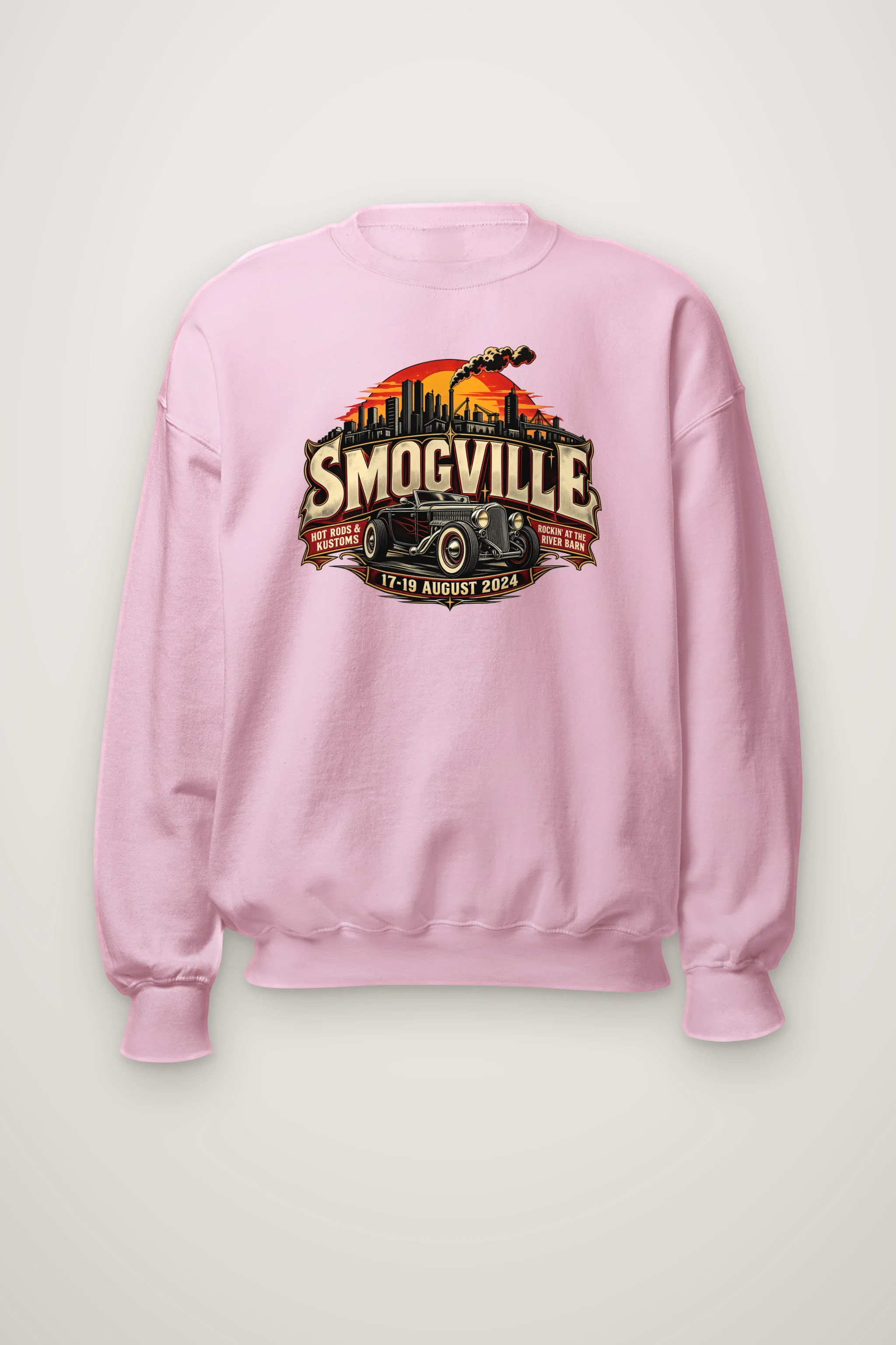 "Smogville Hot Rods" Heavy Blend Unisex Crewneck Sweatshirt