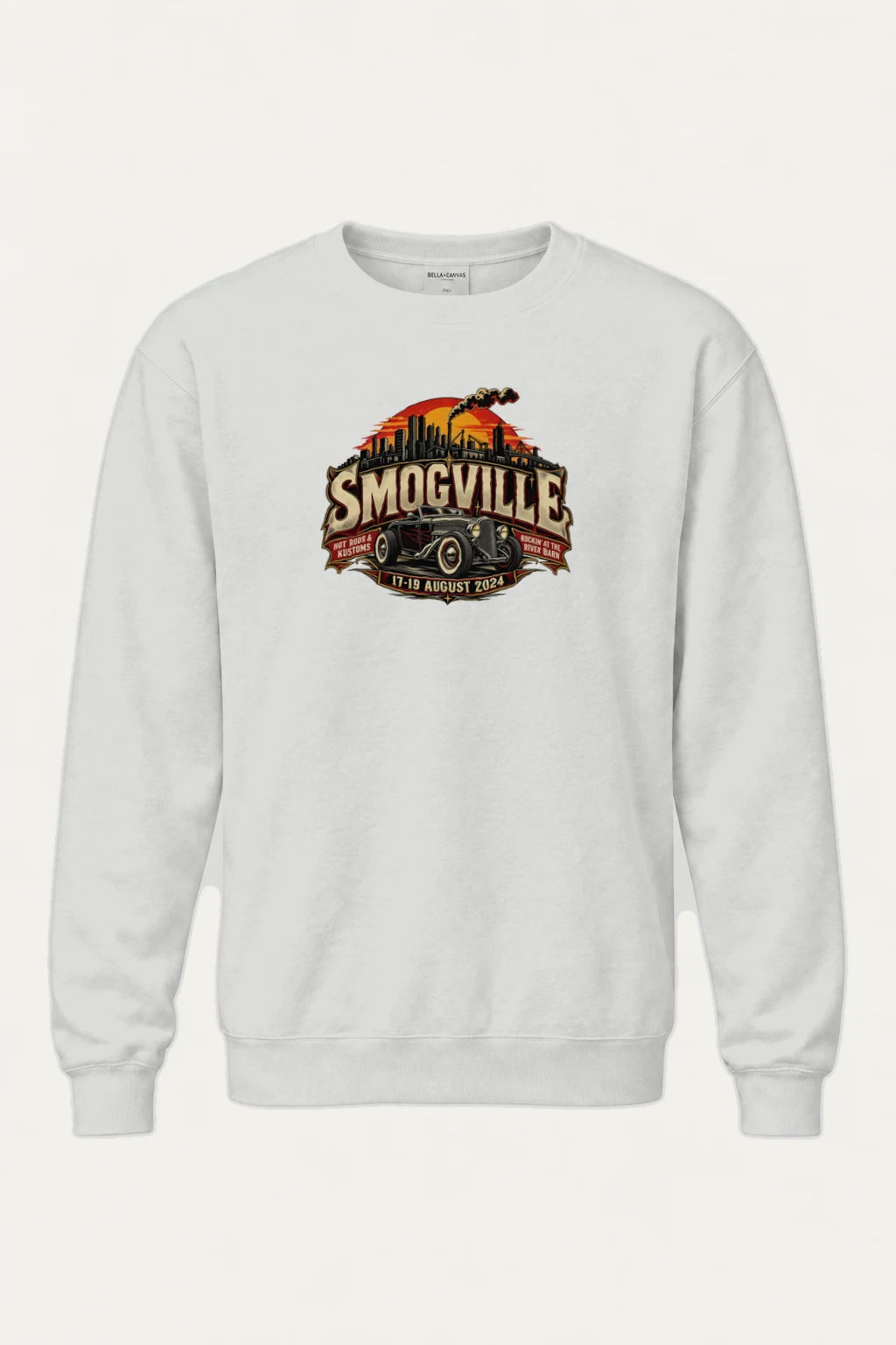 "Smogville Hot Rods" Heavy Blend Unisex Crewneck Sweatshirt | Gildan 18000