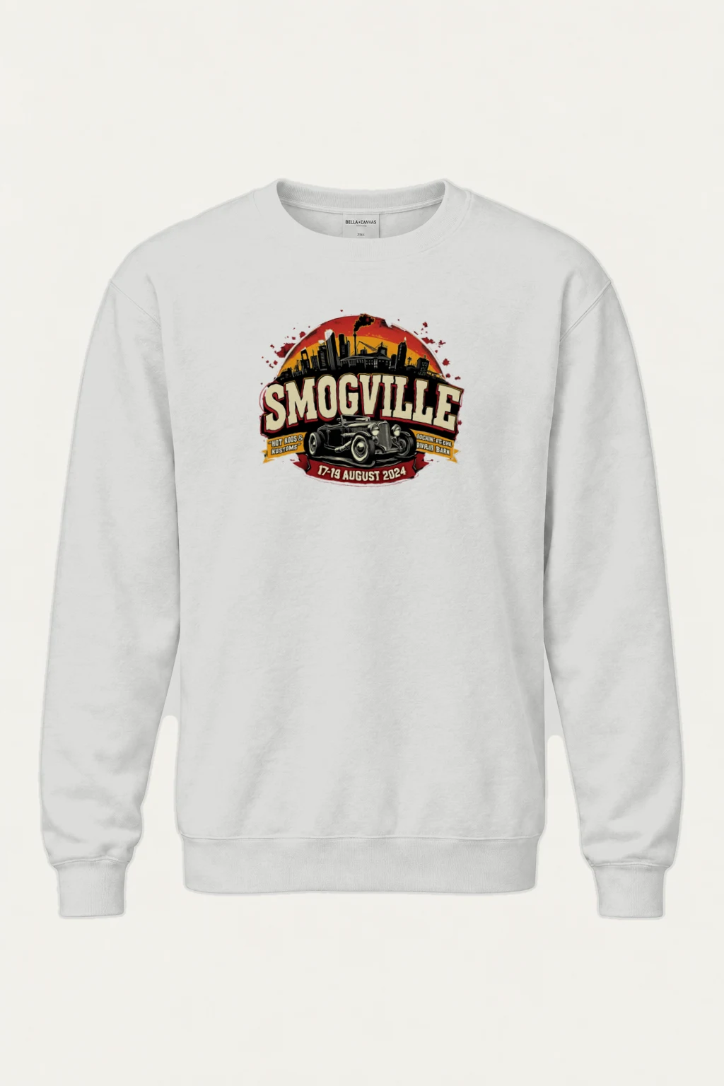 "Smogville Hot Rods" Heavy Blend Unisex Crewneck Sweatshirt | Gildan 18000