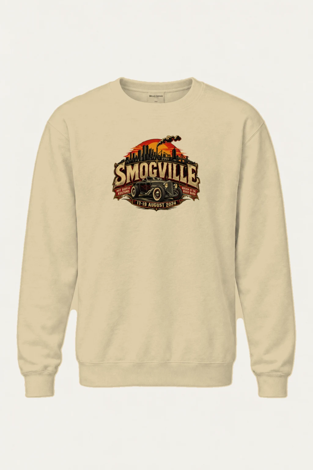"Smogville Hot Rods" Heavy Blend Unisex Crewneck Sweatshirt | Gildan 18000