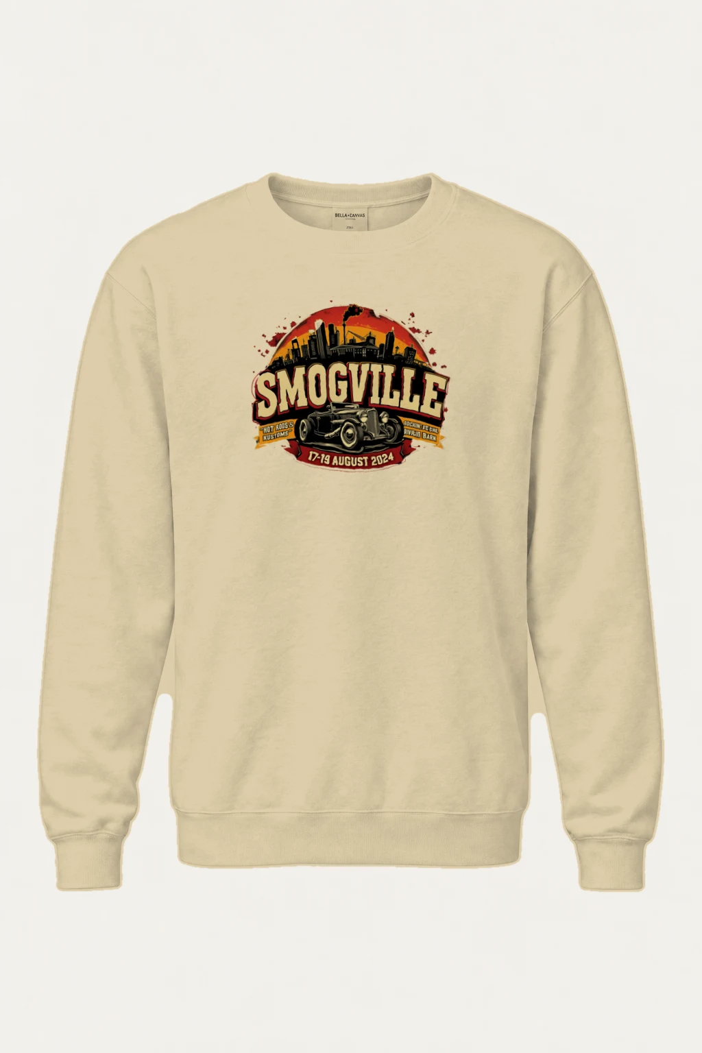 "Smogville Hot Rods" Heavy Blend Unisex Crewneck Sweatshirt | Gildan 18000