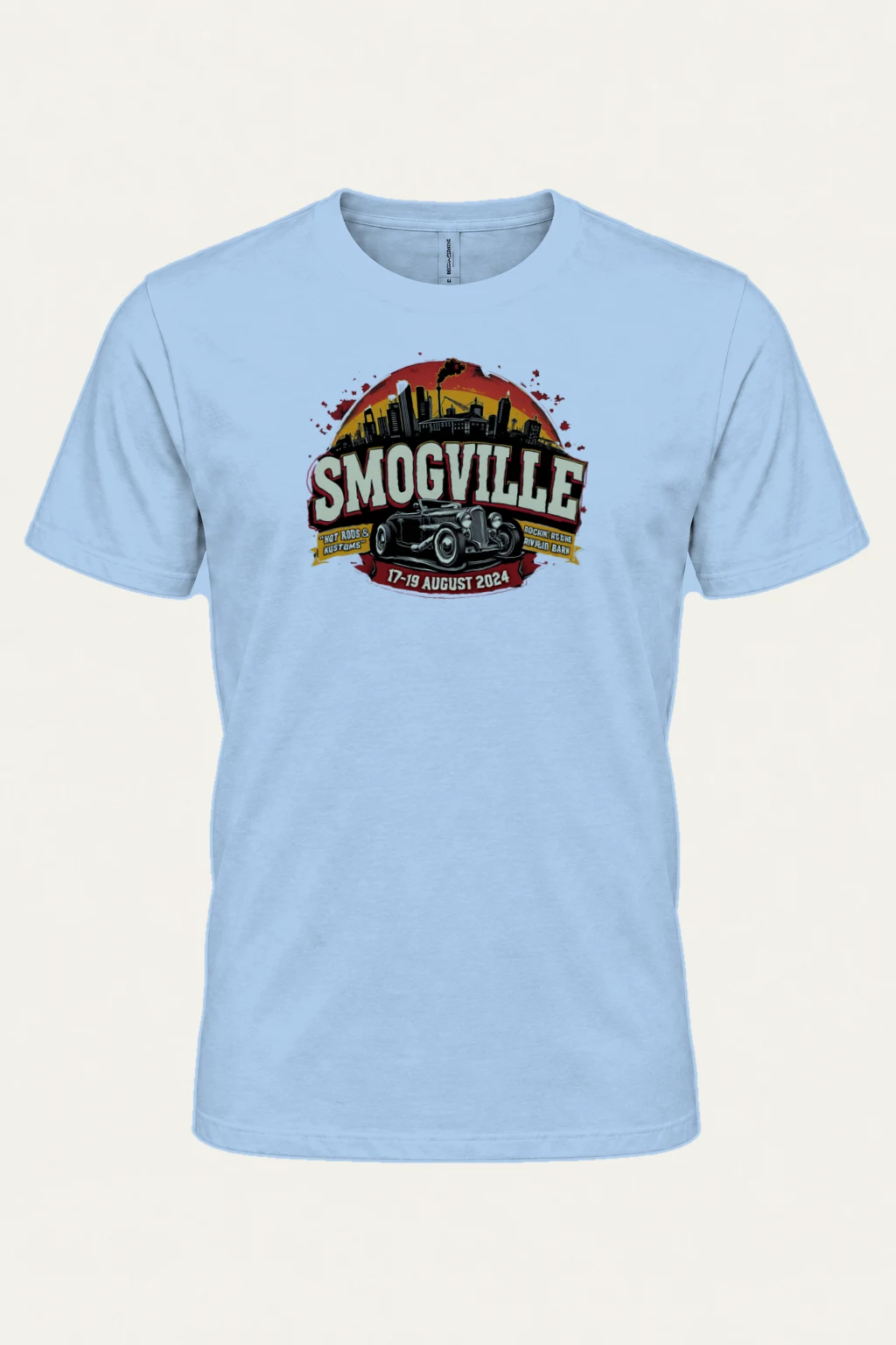 "Smogville Hot Rods" Heavyweight Unisex Crewneck T-shirt | Gildan 5000