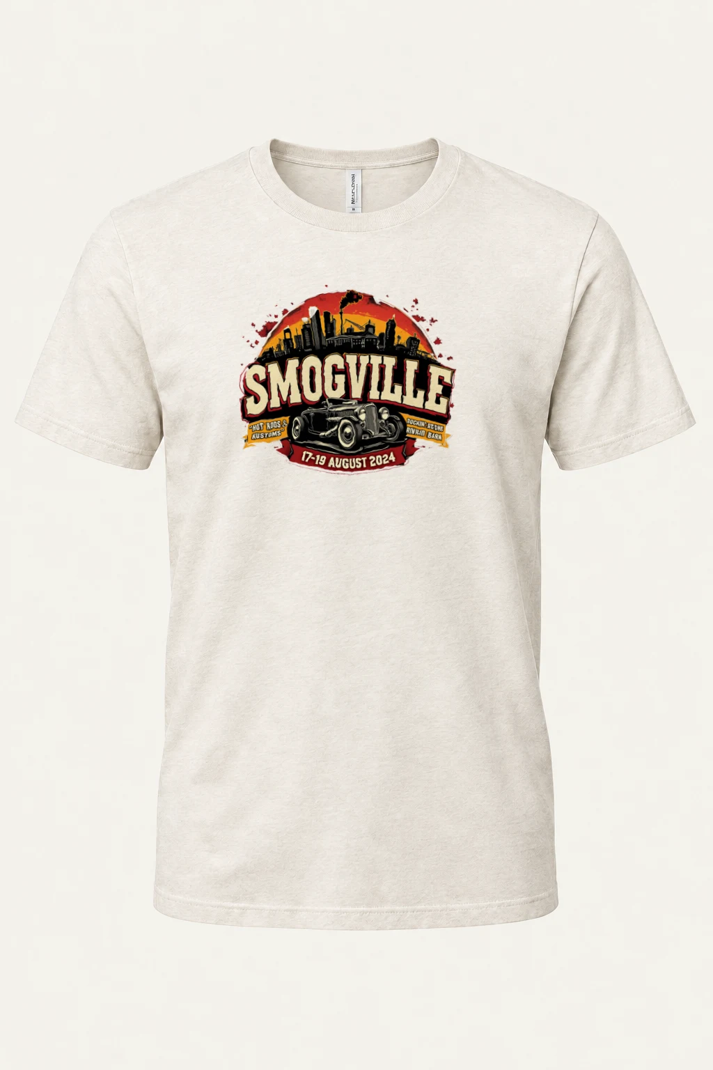 "Smogville Hot Rods" Heavyweight Unisex Crewneck T-shirt | Gildan 5000