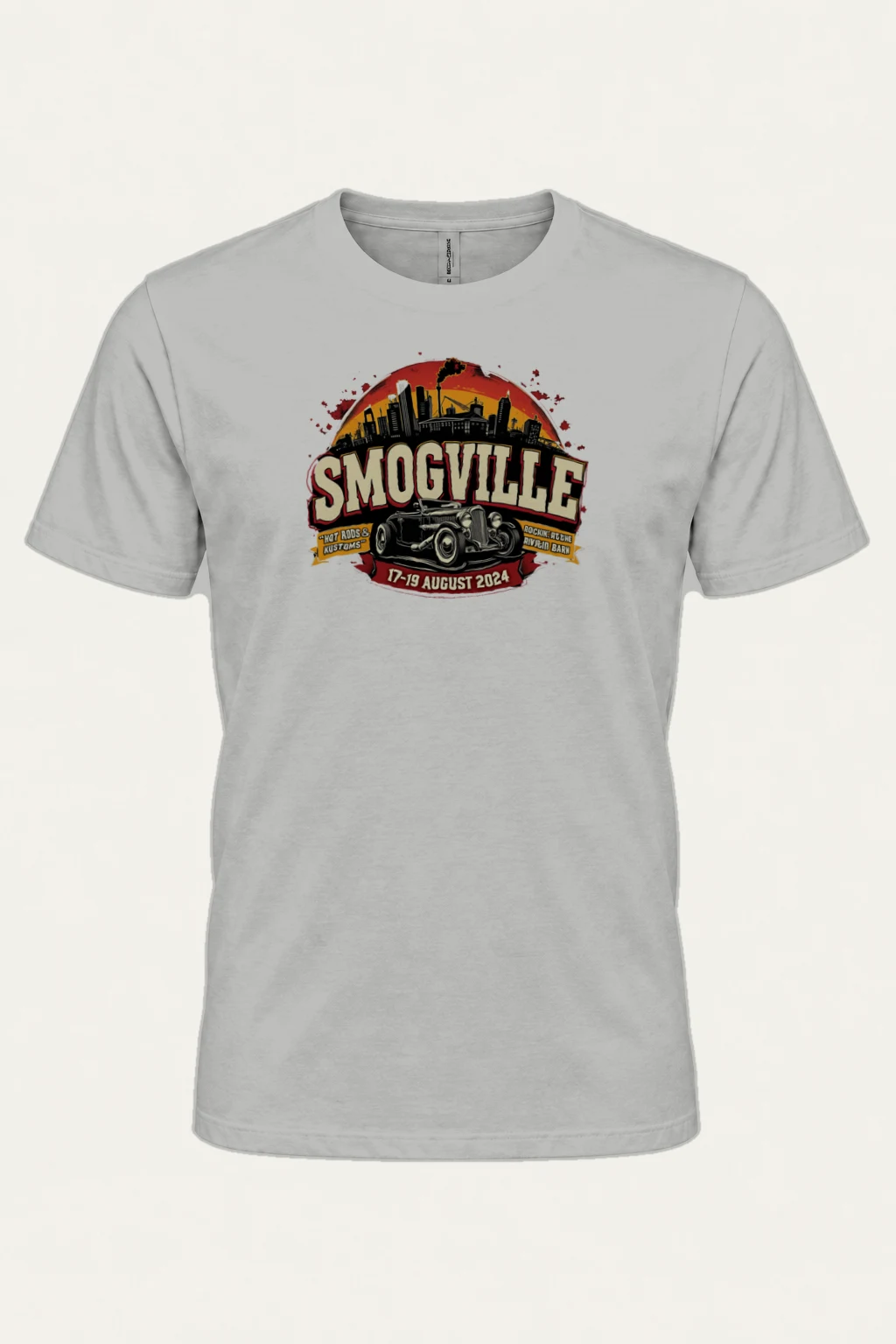 "Smogville Hot Rods" Heavyweight Unisex Crewneck T-shirt | Gildan 5000