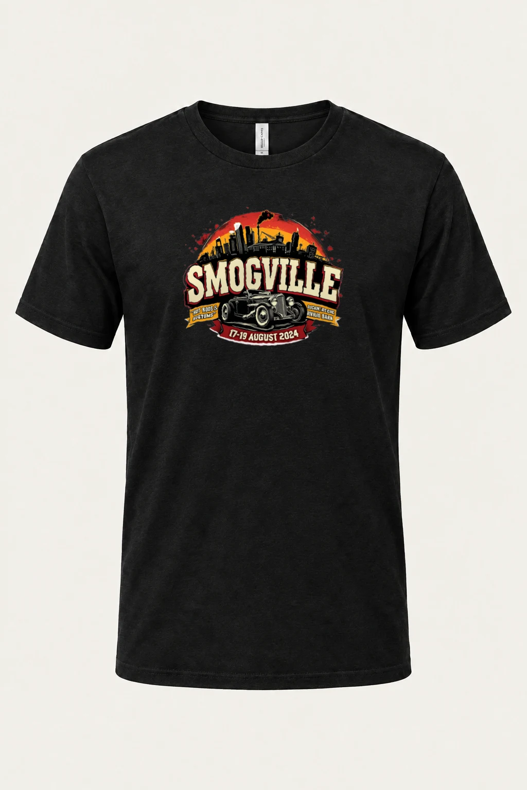"Smogville Hot Rods" Heavyweight Unisex Crewneck T-shirt | Gildan 5000