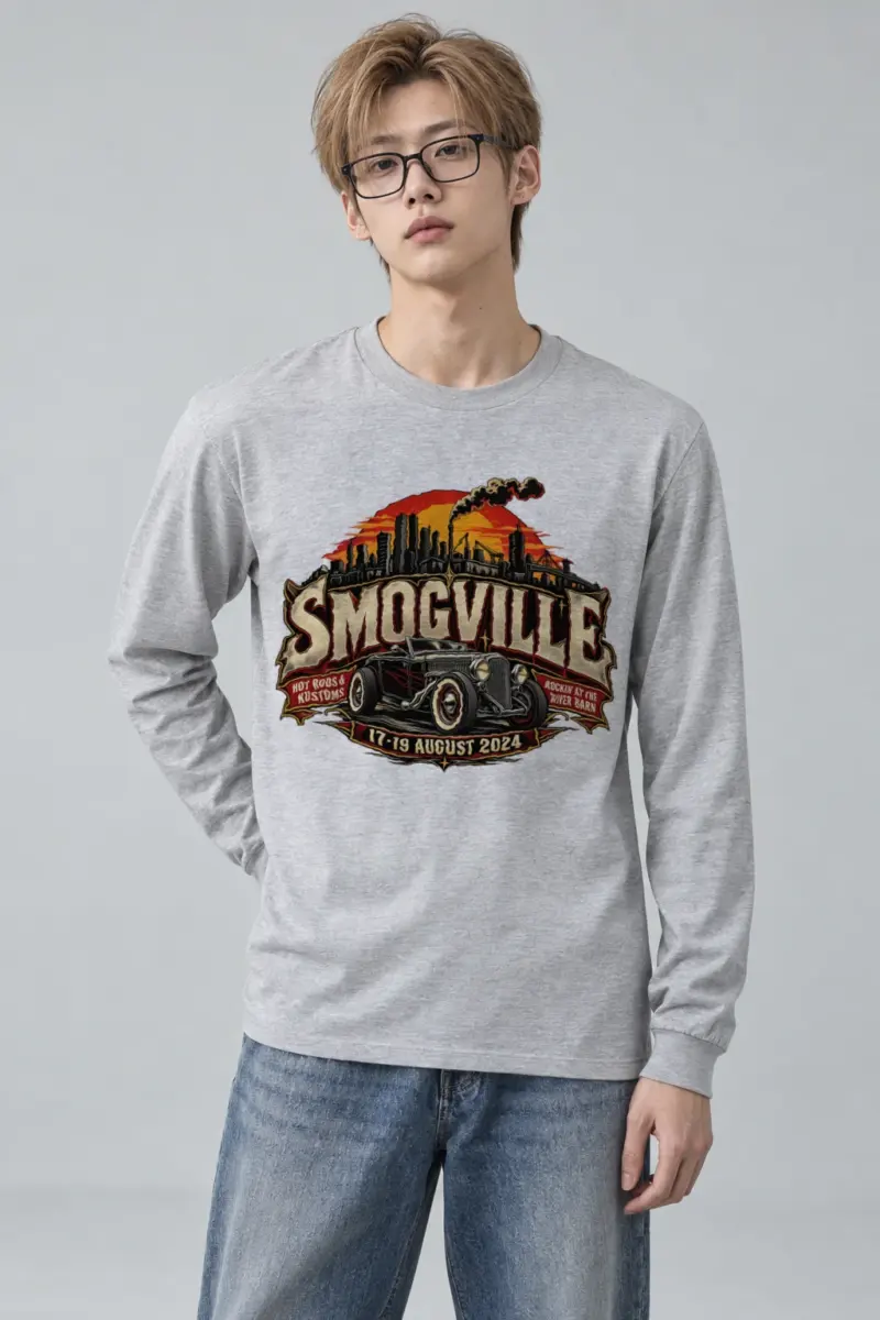 "Smogville Hot Rods" Unisex Longsleeve T-shirt | Gildan 2400