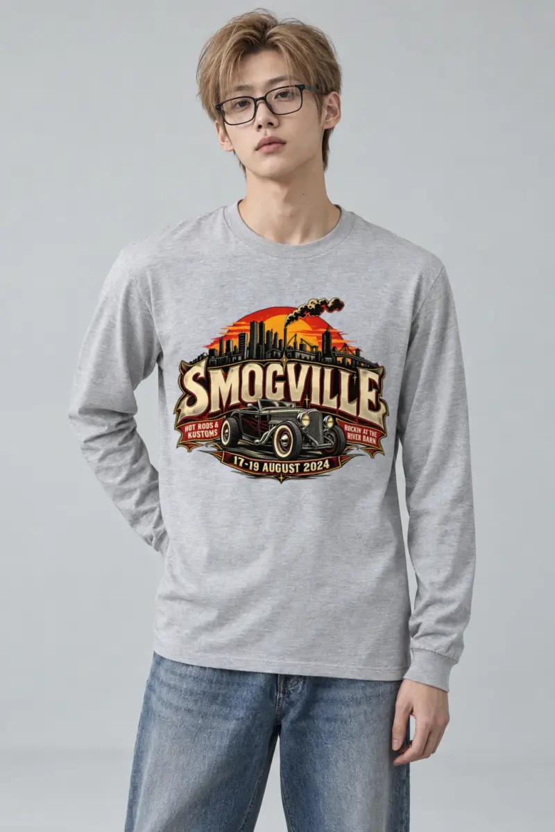"Smogville Hot Rods" Unisex Longsleeve T-shirt