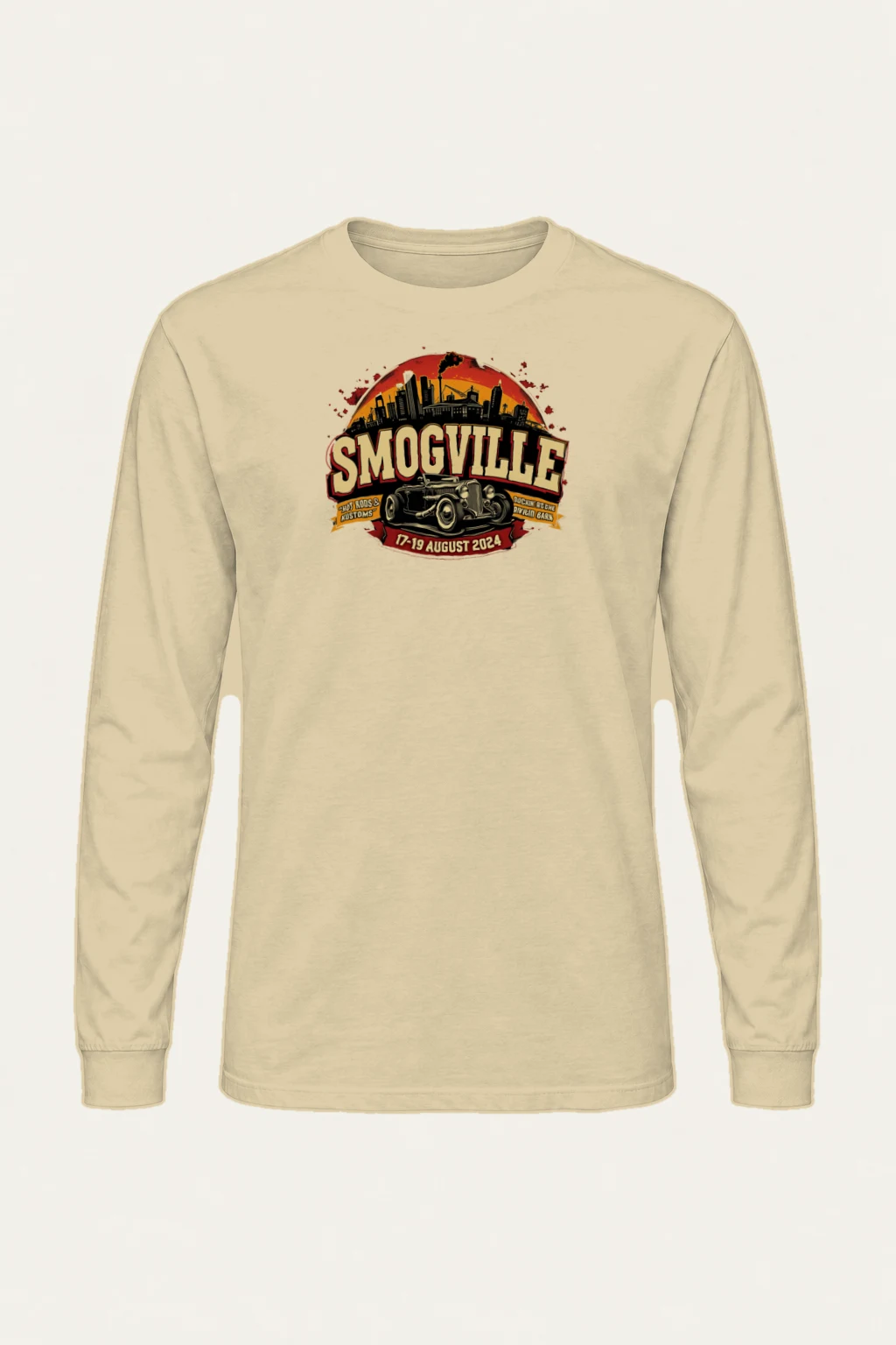 "Smogville Hot Rods" Unisex Longsleeve T-shirt | Gildan 2400