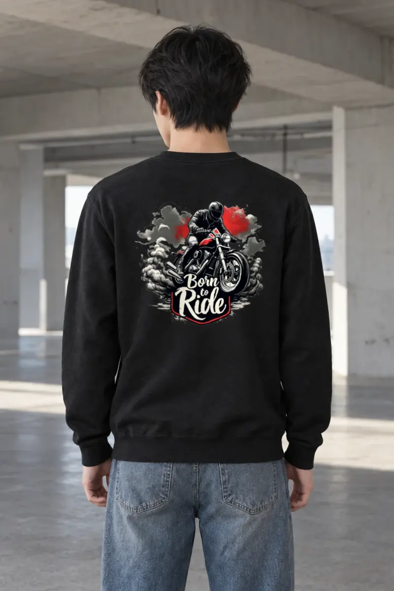 "Smoke Line Rider" Heavy Blend Unisex Crewneck Sweatshirt