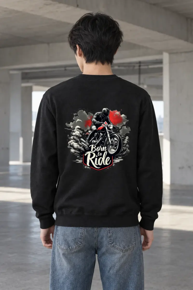 "Smoke Line Rider" Heavy Blend Unisex Crewneck Sweatshirt