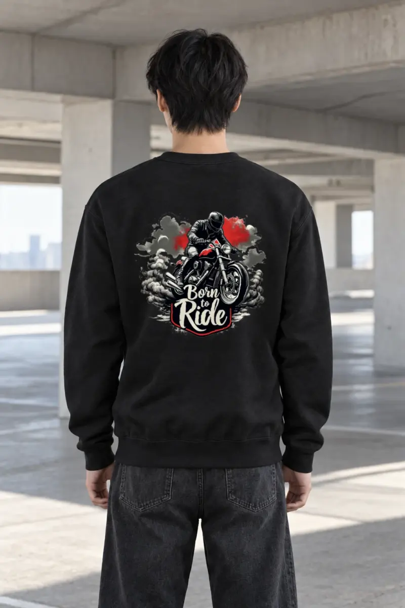 "Smoke Line Rider" Heavy Blend Unisex Crewneck Sweatshirt | Gildan 18000