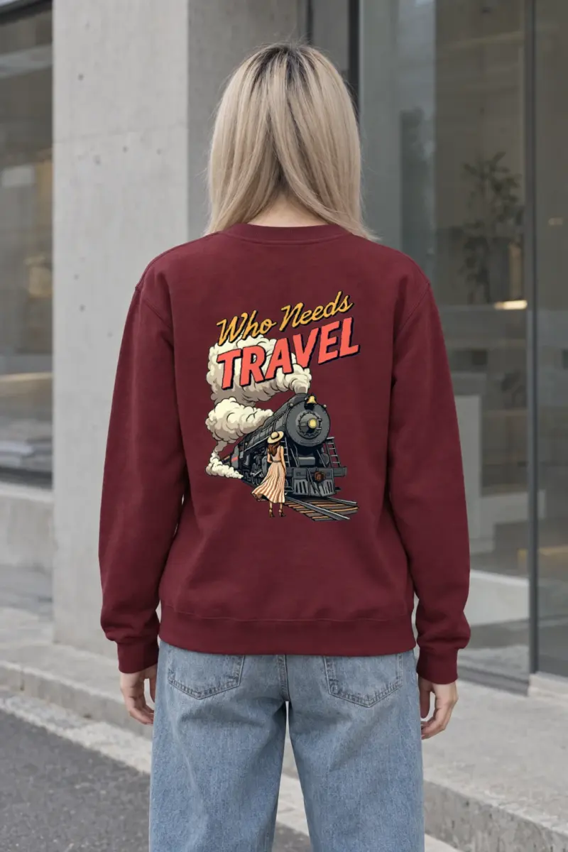 "Smoke Signal Express" Heavy Blend Unisex Crewneck Sweatshirt