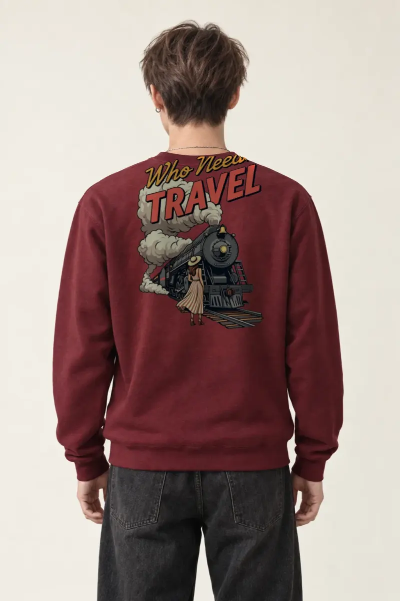 "Smoke Signal Express" Heavy Blend Unisex Crewneck Sweatshirt