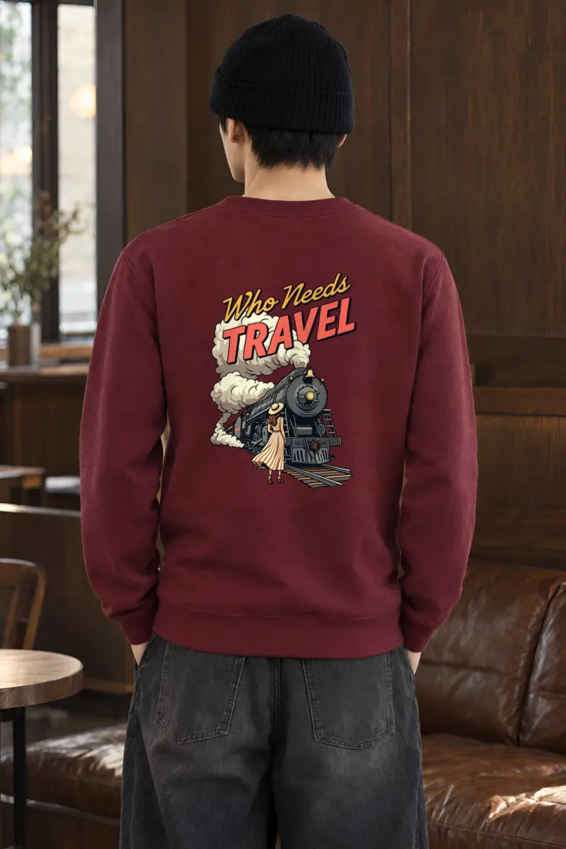 "Smoke Signal Express" Heavy Blend Unisex Crewneck Sweatshirt
