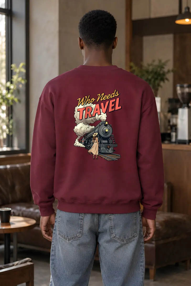 "Smoke Signal Express" Heavy Blend Unisex Crewneck Sweatshirt