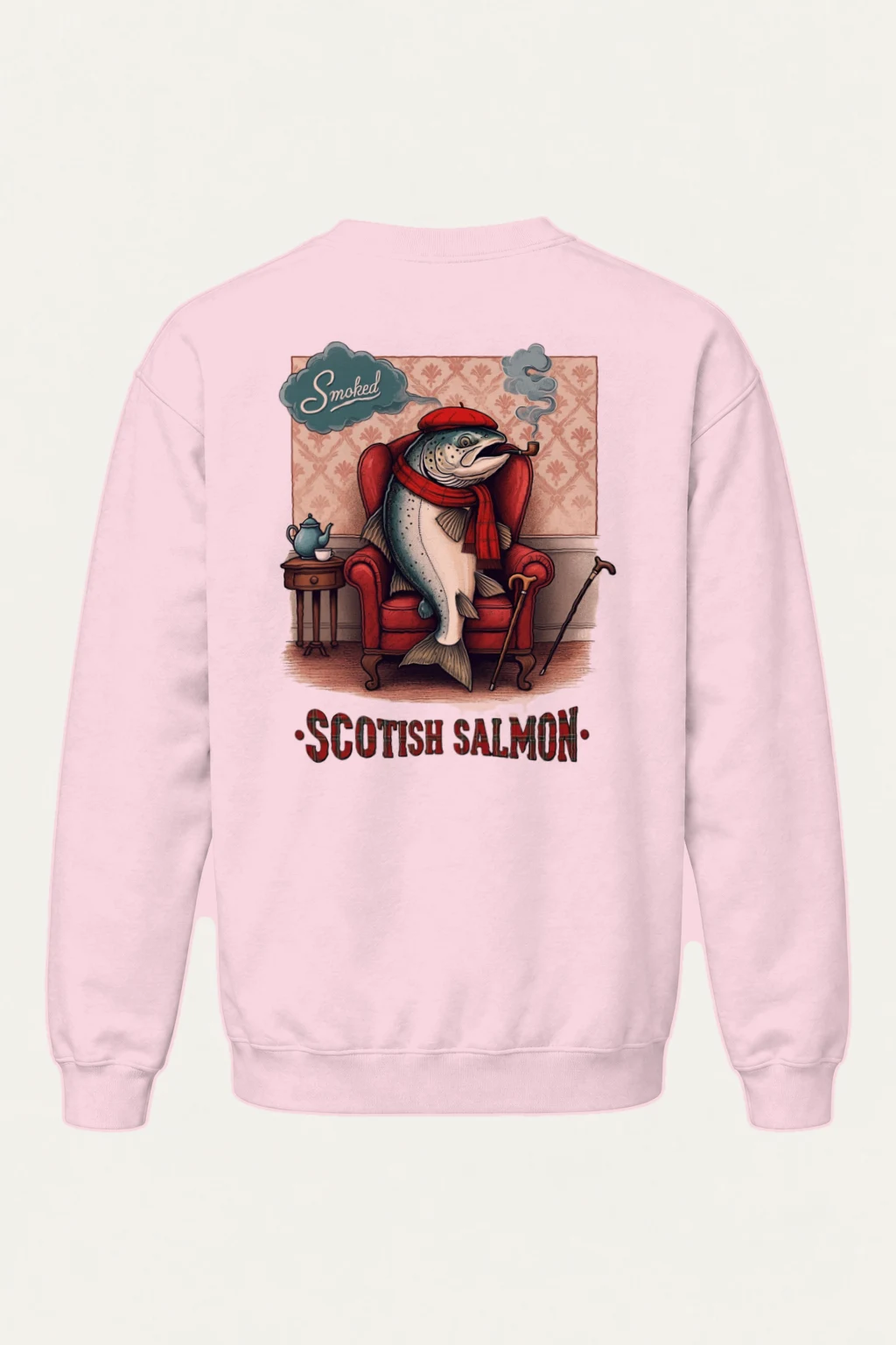 "Smoked Scottish Salmon" Heavy Blend Unisex Crewneck Sweatshirt | Gildan 18000