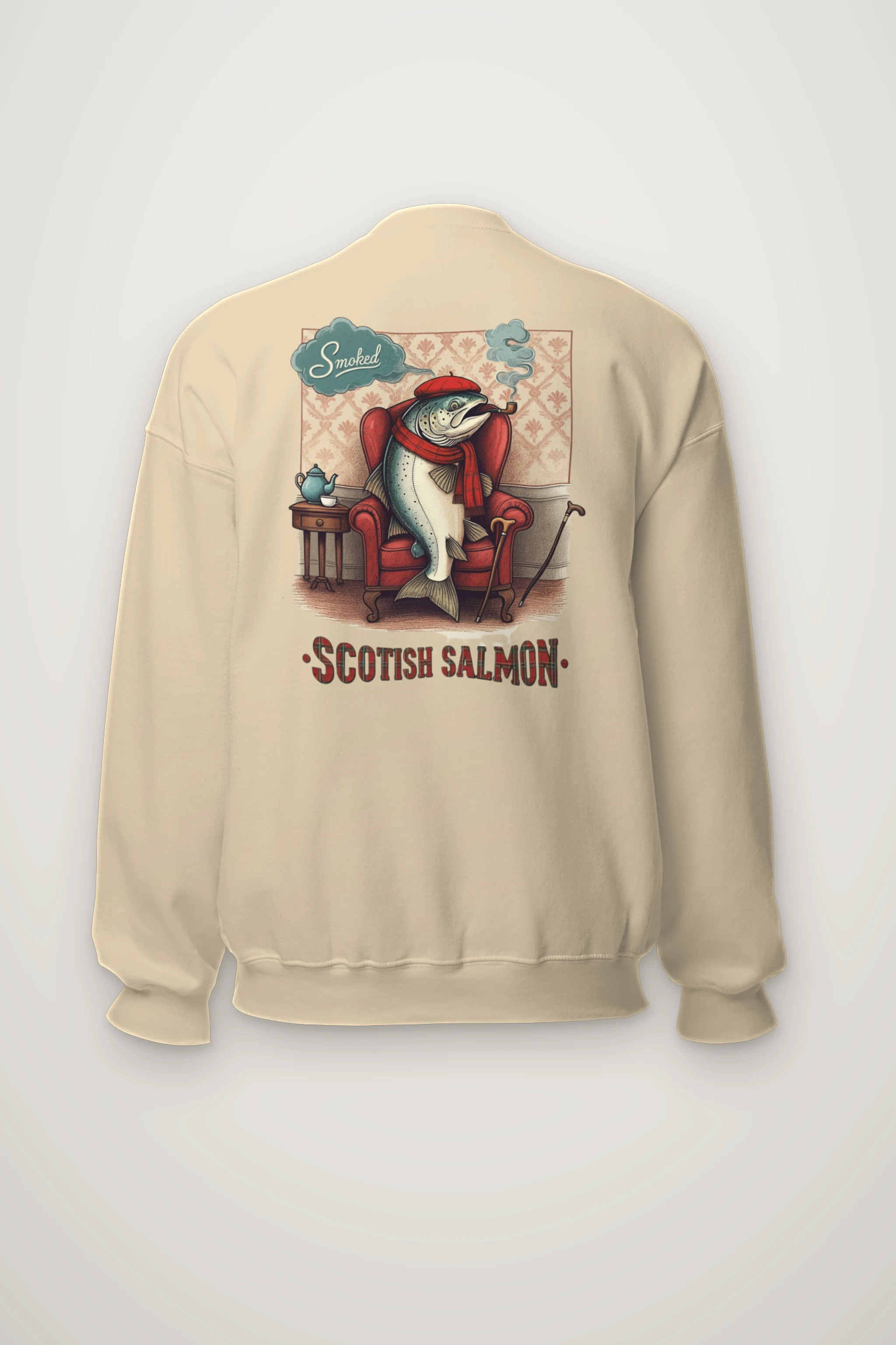 "Smoked Scottish Salmon" Heavy Blend Unisex Crewneck Sweatshirt