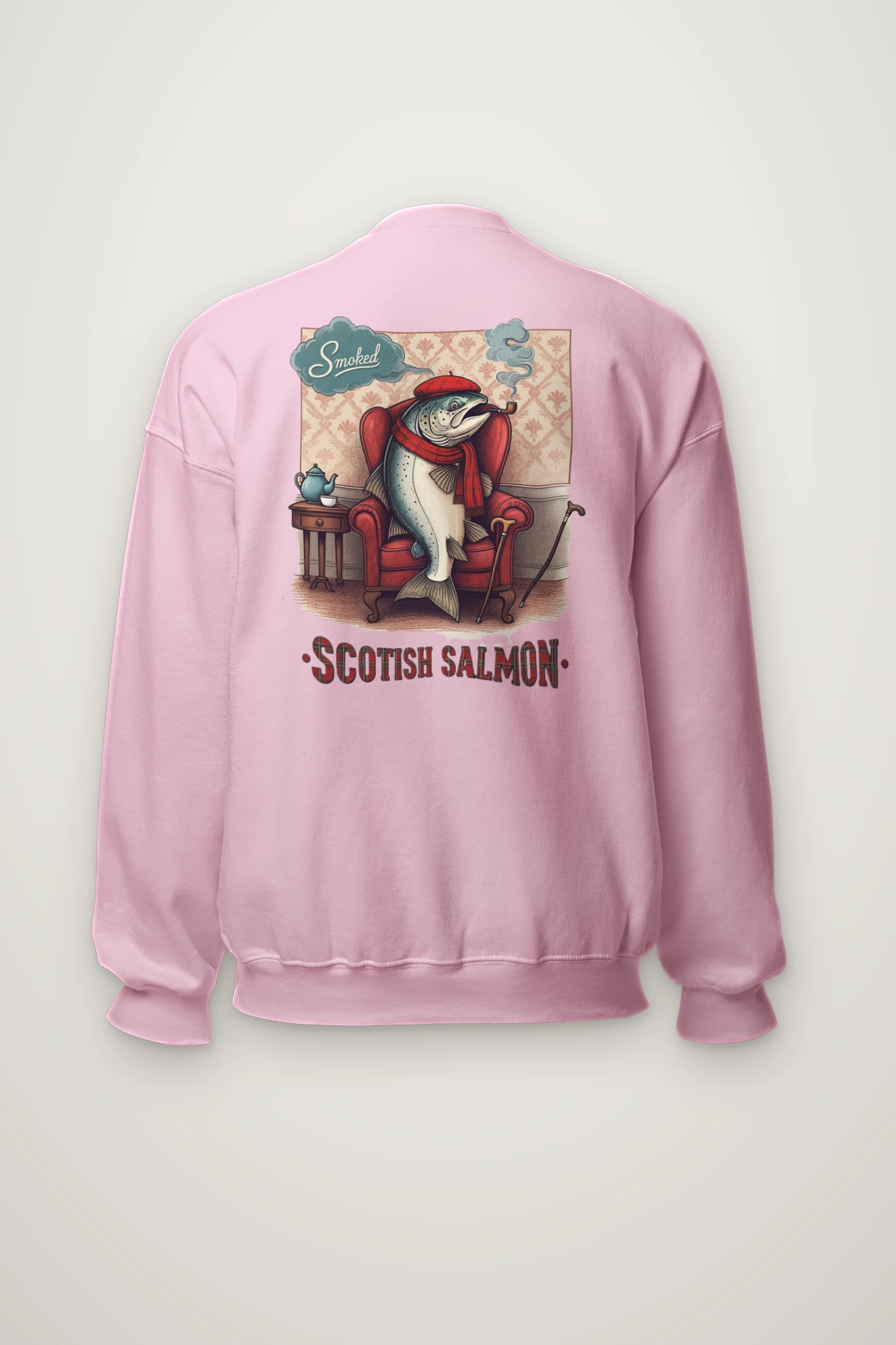 "Smoked Scottish Salmon" Heavy Blend Unisex Crewneck Sweatshirt