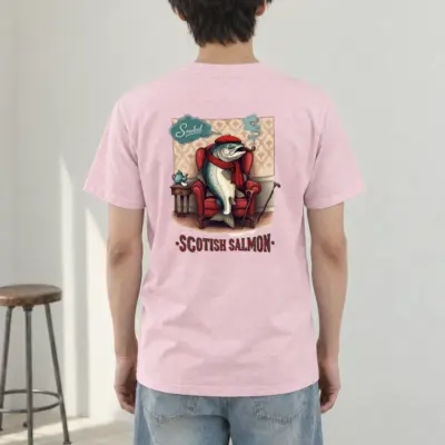 "Smoked Scottish Salmon" Heavyweight Unisex Crewneck T-shirt