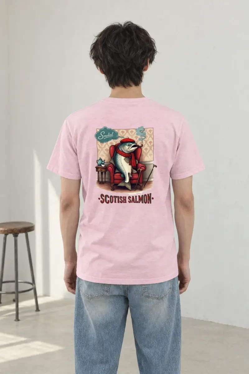 "Smoked Scottish Salmon" Heavyweight Unisex Crewneck T-shirt