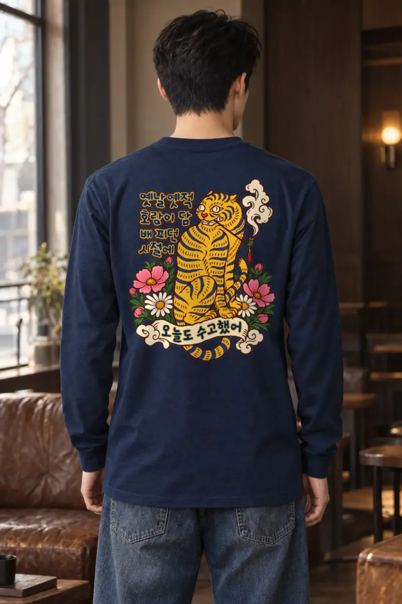 "Smoking Tiger Stories" Unisex Longsleeve T-shirt