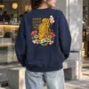 "Smoking Tiger Story" Heavy Blend Unisex Crewneck Sweatshirt | Gildan 18000