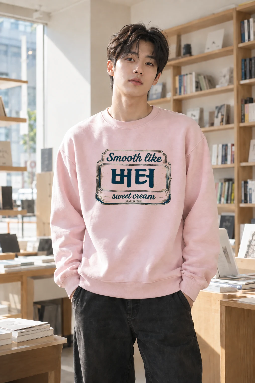 "Smooth Like HEI" Heavy Blend Unisex Crewneck Sweatshirt | Gildan 18000