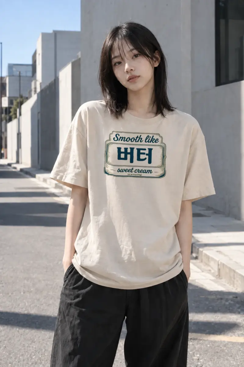 “Smooth Like HEI” Heavyweight Unisex Crewneck T-shirt | Gildan 5000
