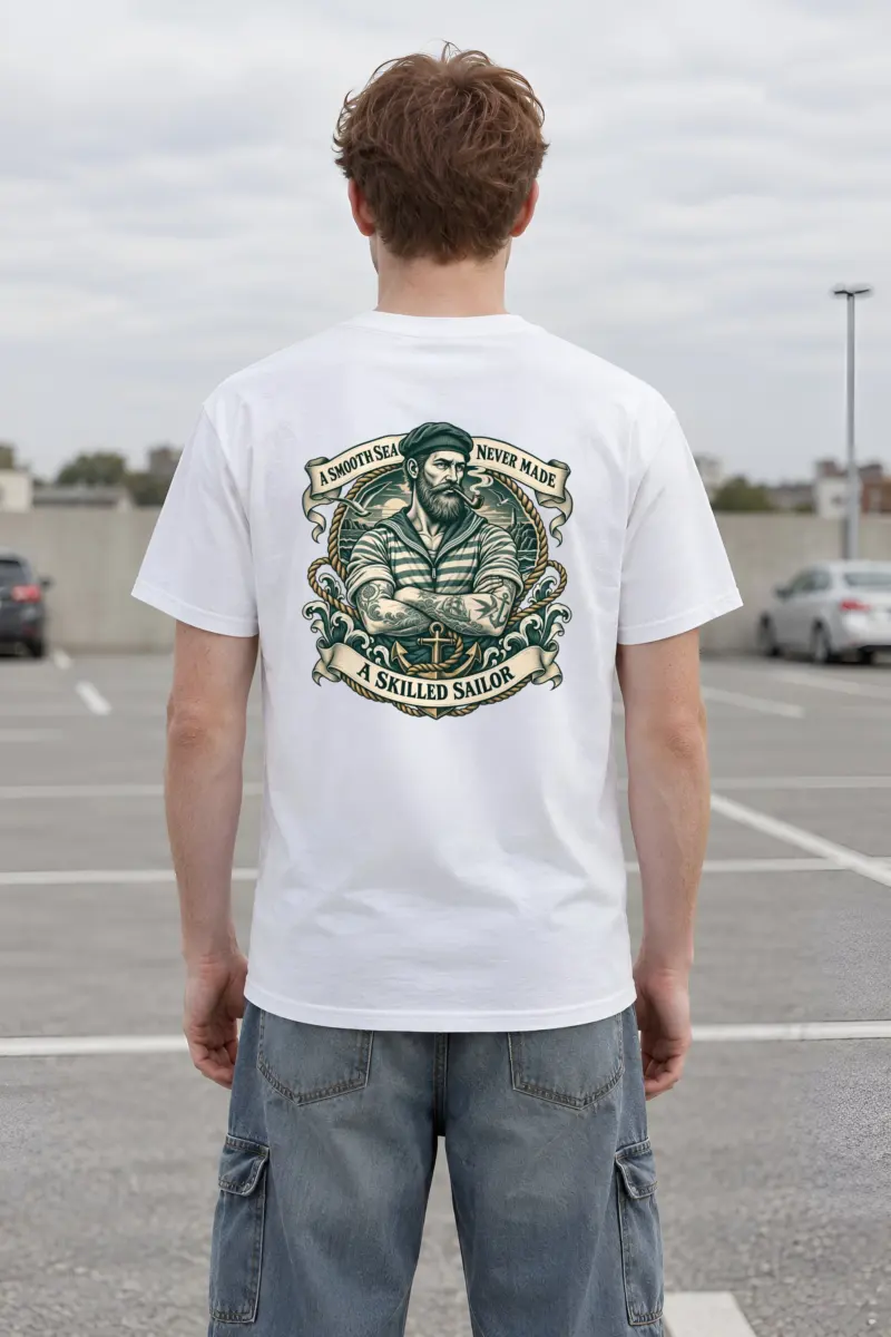 "Smooth Sea" Heavyweight Unisex Crewneck T-shirt