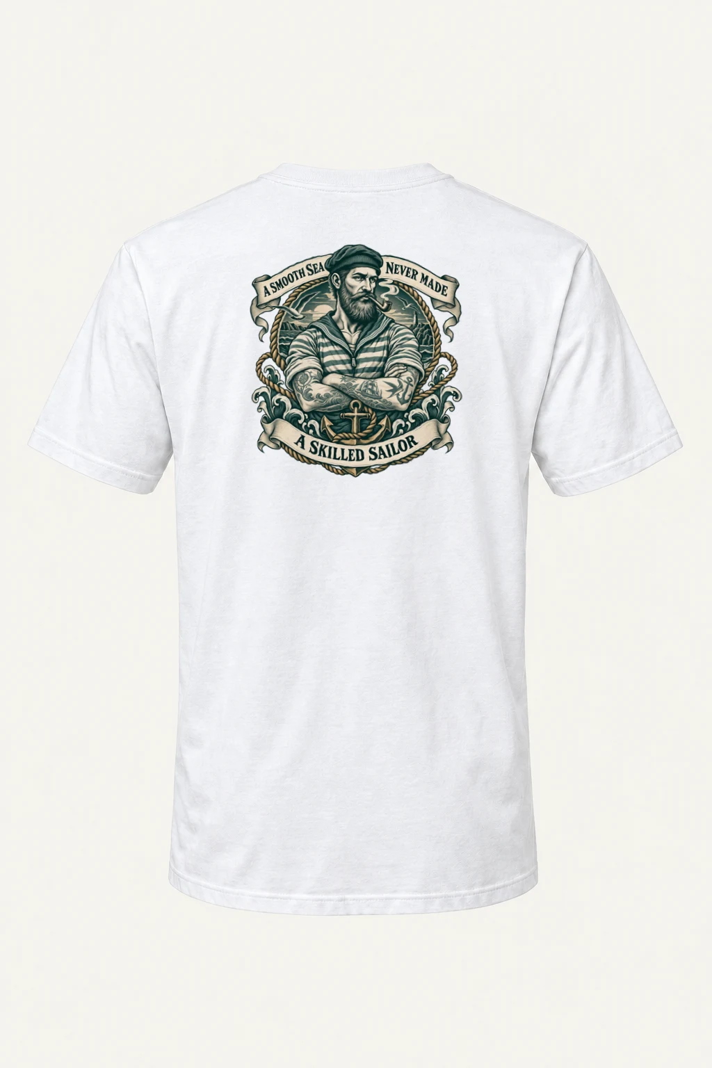 "Smooth Sea" Heavyweight Unisex Crewneck T-shirt | Gildan 5000